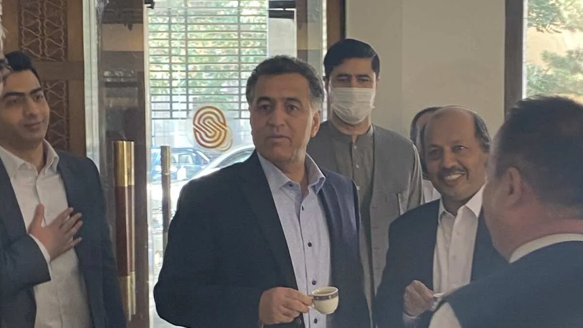 Pakistan's then intelligence chief Faiz Hameed at Kabul's Serena Hotel in September 2021 